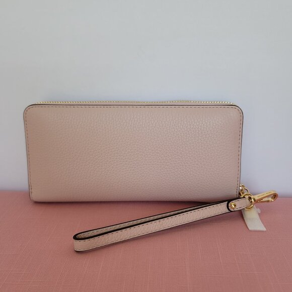 MICHAEL KORS Jet Set Travel Large Continental Leather Wallet-Powder Blush🎈⭐$128 - Picture 6 of 16